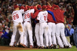 Cincinnati Reds v Philadelphia Phillies, Game 1