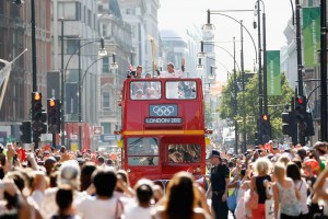 After 68 Days Travelling Around The UK The Olympic Torch Reaches Central London Ahead Of The Opening Ceremony